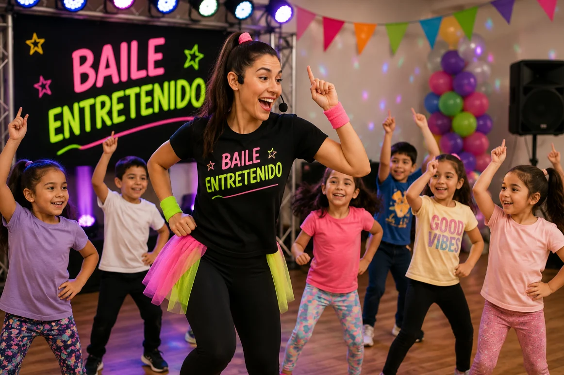 Servicio adicional de baile entretenido infantil con música y coreografías
