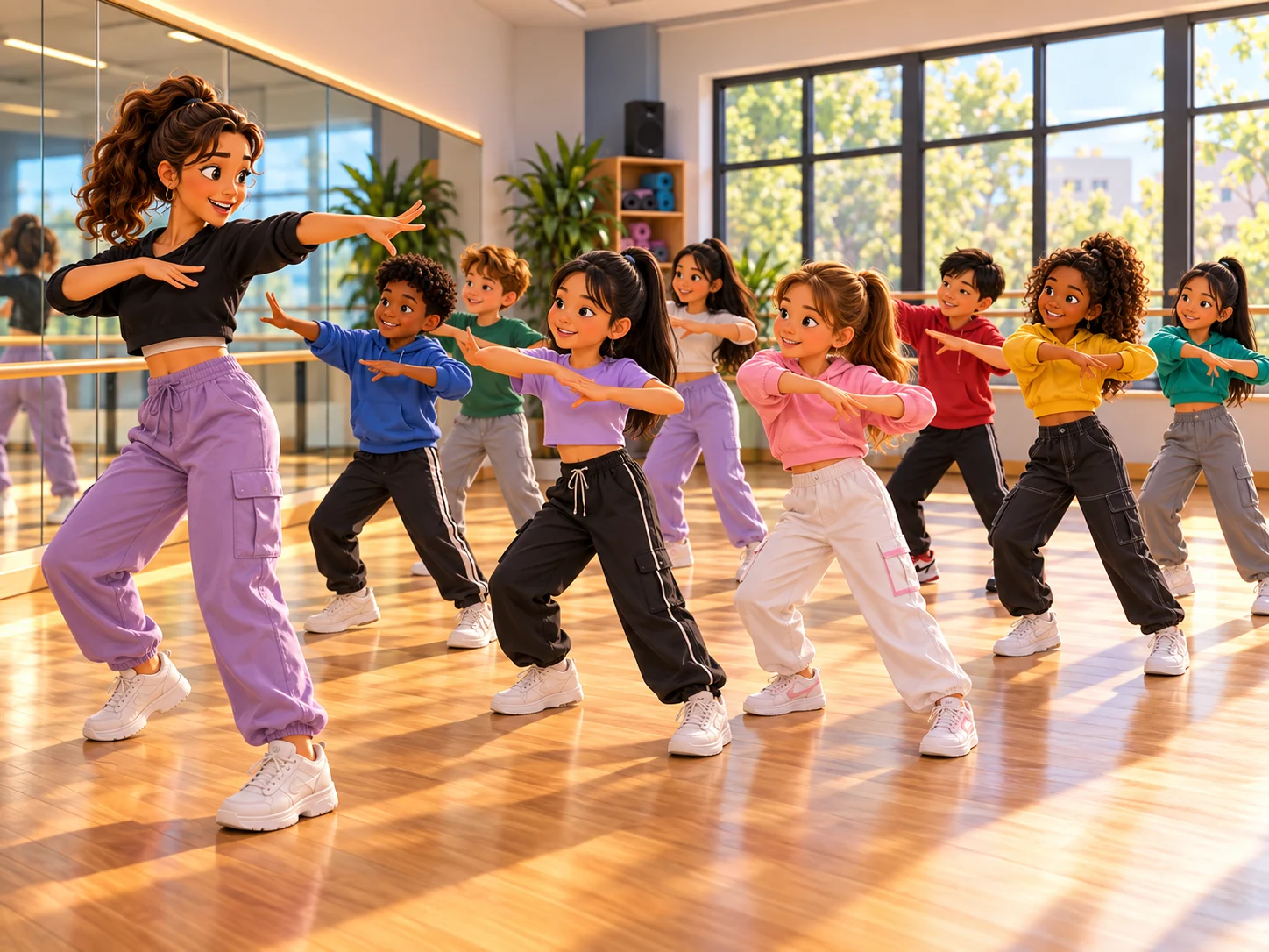 Clase de baile K-pop: actividad guiada de Bravia