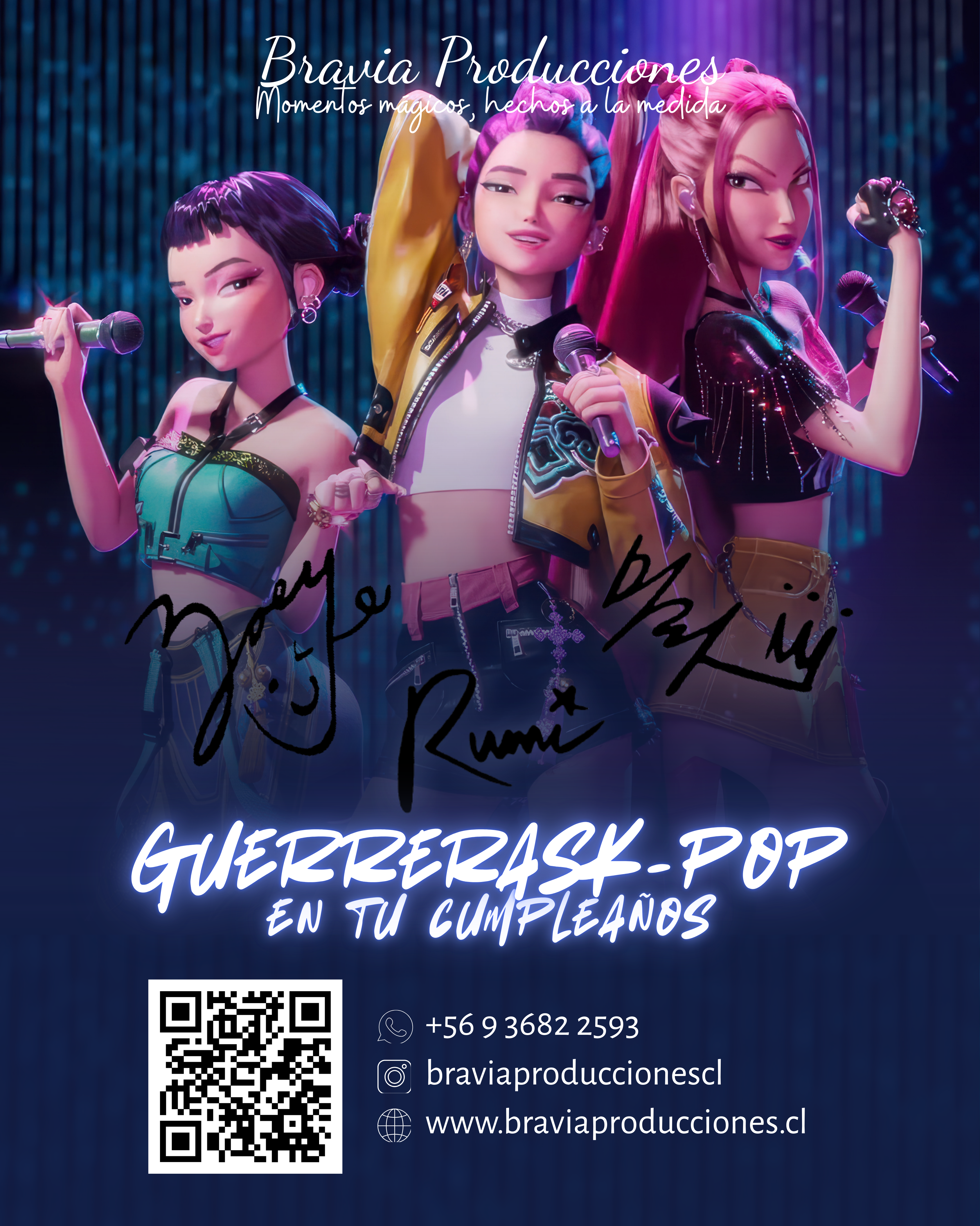 show infantil de las guerreras kpop en cumpleaños