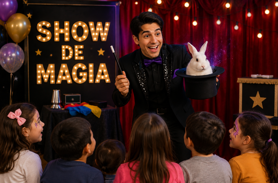 Servicio adicional de show de magia participativo para eventos infantiles